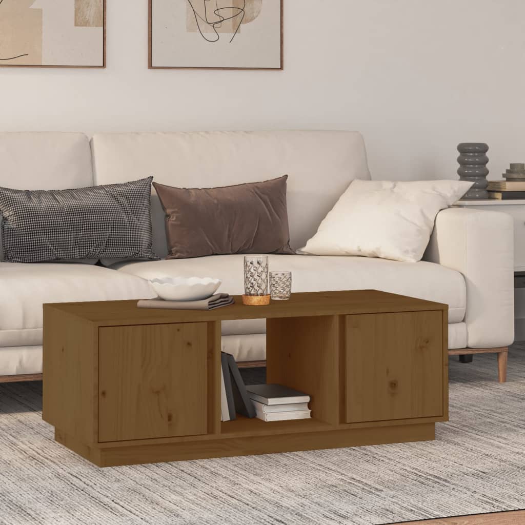 Couchtisch 110x50x40 cm Massivholz Kiefer