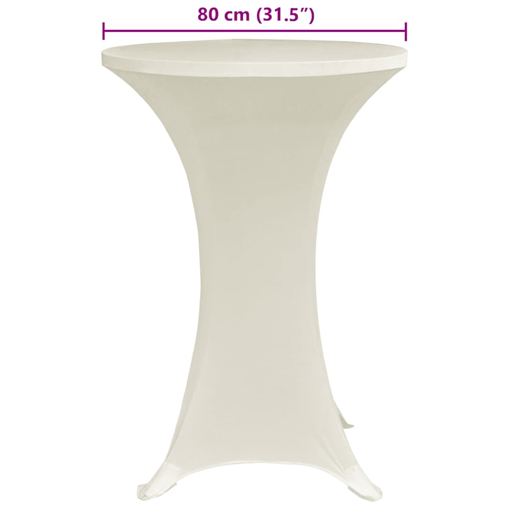 Tischhusse Stretchhusse 2 Stk 70 cm Anthrazit
