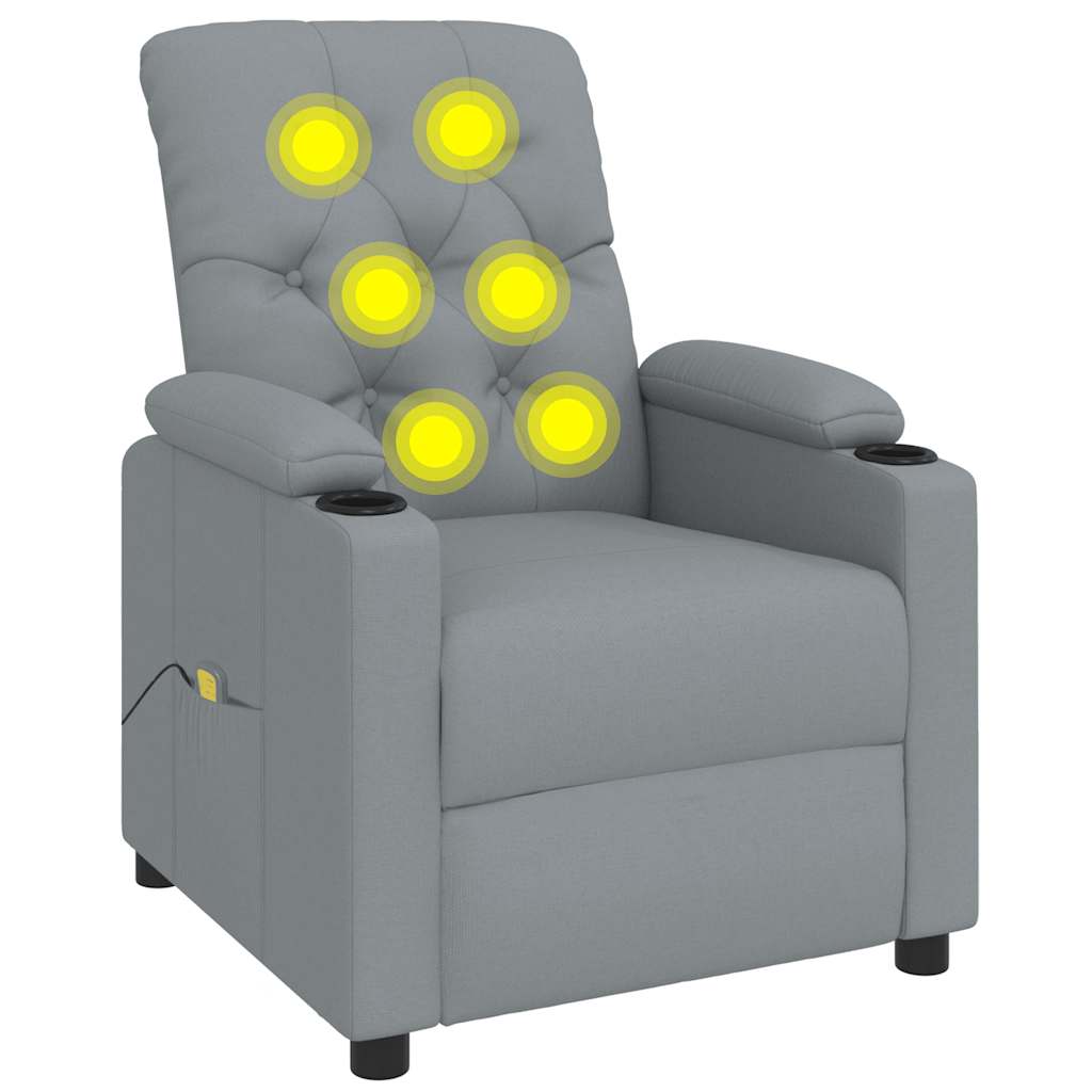Massagesessel Schwarz Stoff