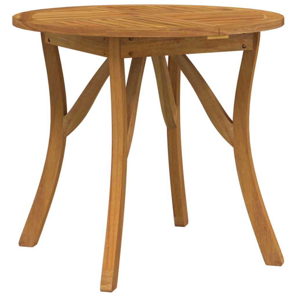 Gartentisch 85x85x75 cm Massivholz Akazie