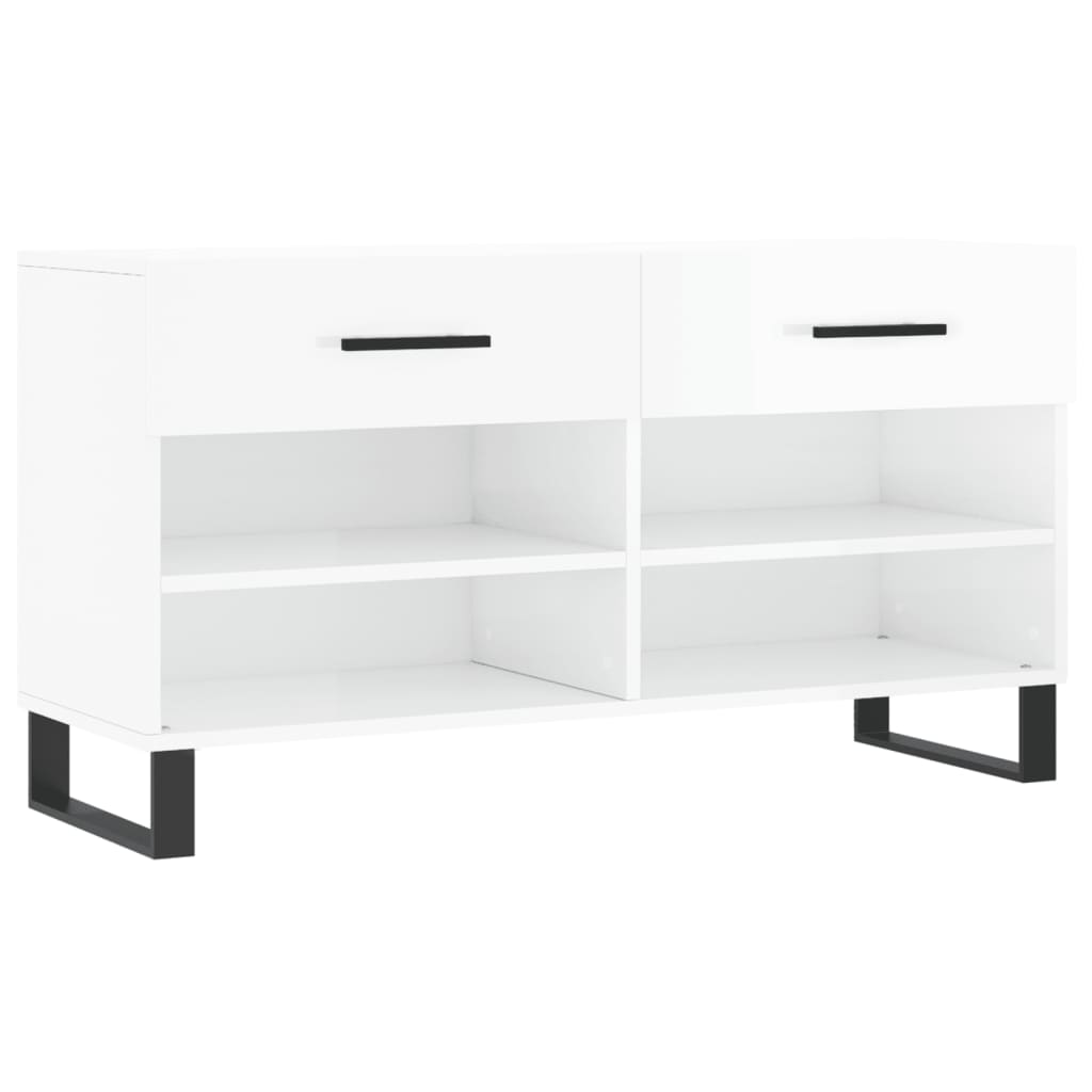 Schuhbank Weiß 102x35x55 cm Holzwerkstoff