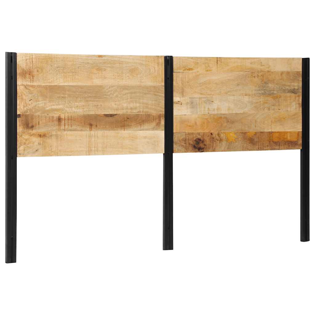 Kopfteil 100 cm Massivholz Mango und Eisen