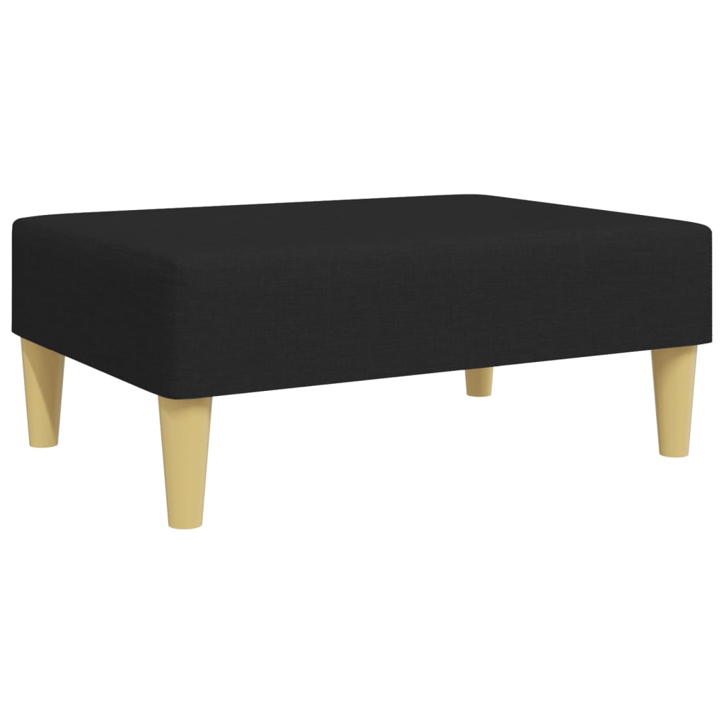 Fußhocker Hellgrau 77x55x31 cm Stoff