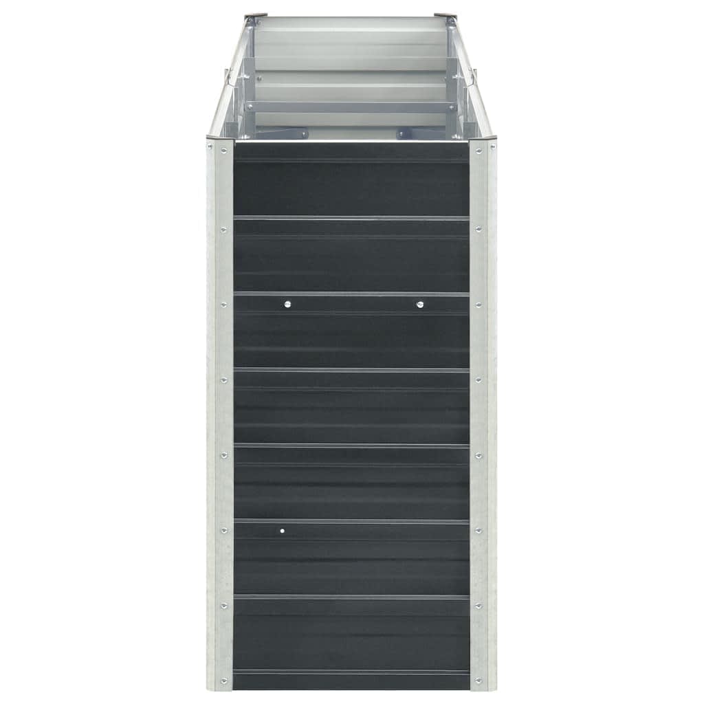 Hochbeet Anthrazit 160 x 80 x 77 cm Verzinkter Stahl
