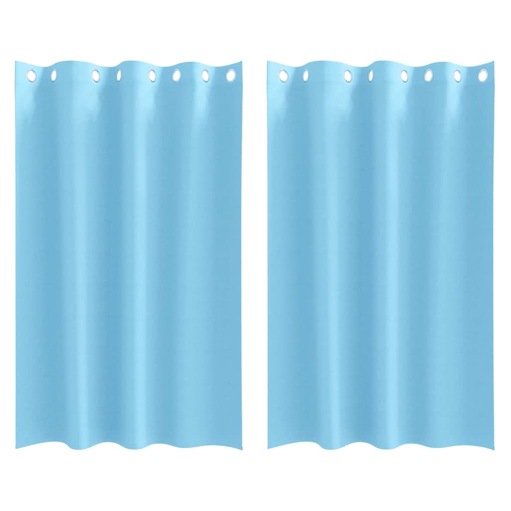 Verdunkelungs-Vorhänge mit Ringen 2 pcs Beige 140 x 140 cm