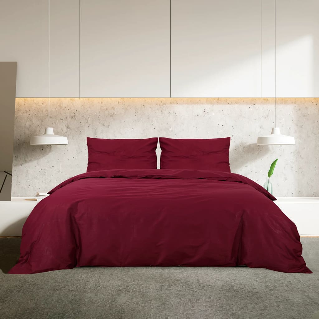 Bettwäsche-Set Anthrazit 140x200 cm Leichte Mikrofaser