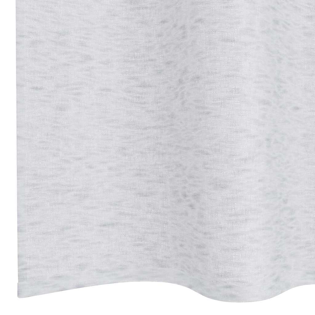 Voile-Vorhang mit Vorhängen 2 pcs Weiß 140 x 140 cm Polyester