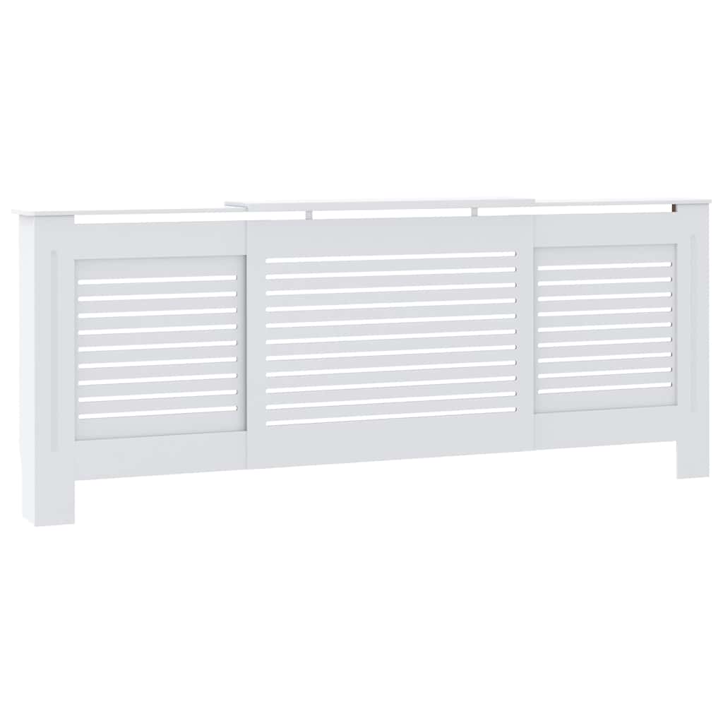 Heizkörperabdeckung Weiß 112×19×81,5 cm MDF