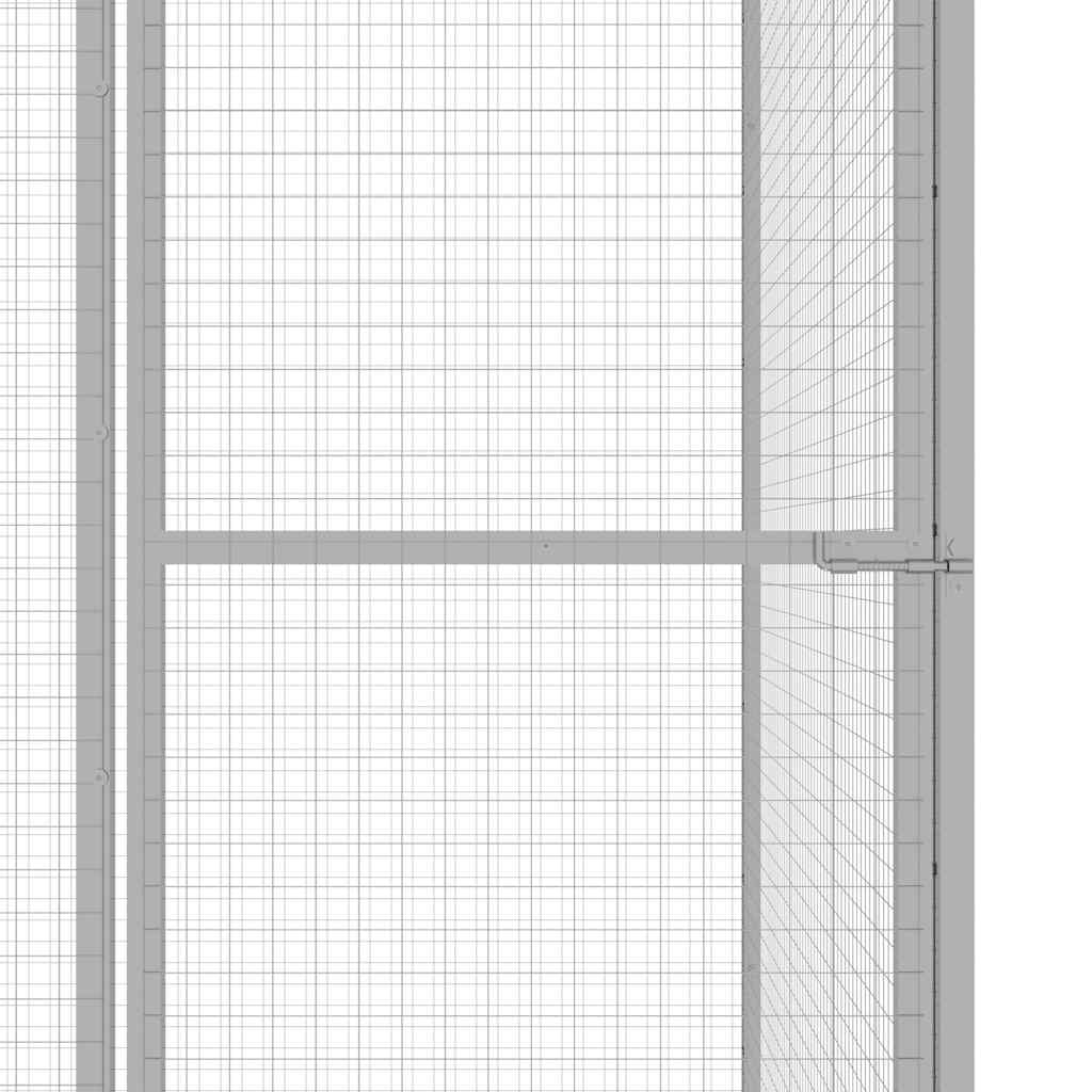 Katzenkäfig 1,5x1,5x1,5 m Verzinkter Stahl