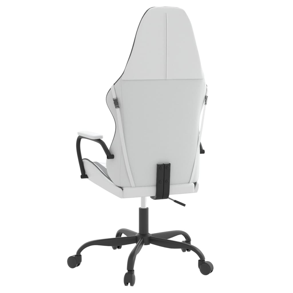 Gaming-Stuhl mit Massagefunktion Schwarz und Blau Kunstleder