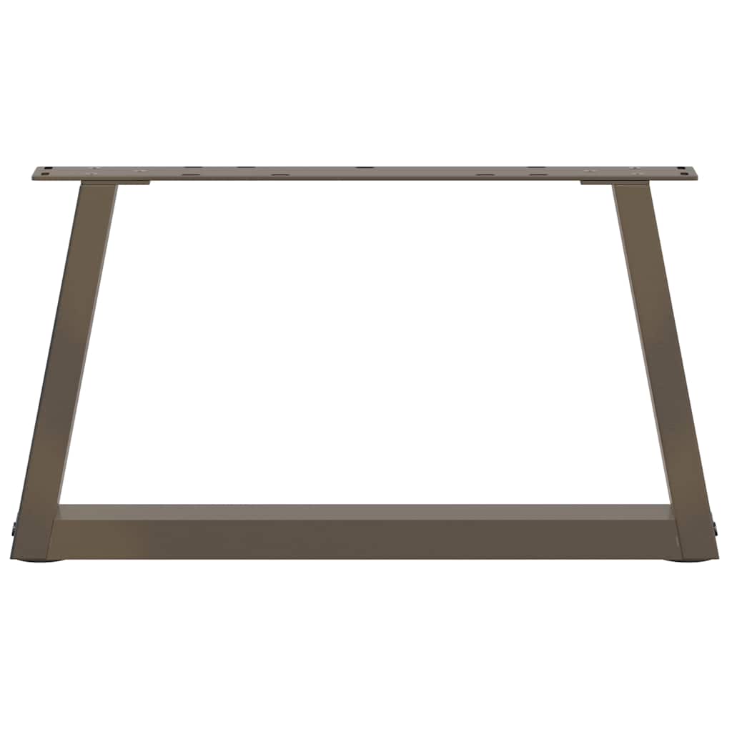 Couchtischbeine V-Form 2 Stück Schwarz 30x(30-31,3) cm Stahl