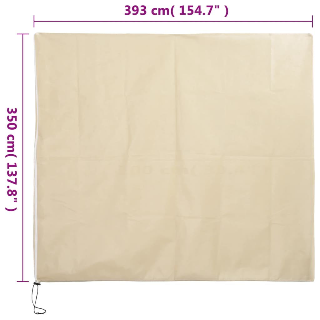 Wintervlies mit Reißverschluss 4 Stk. 70 g/m² 1x1,55 m