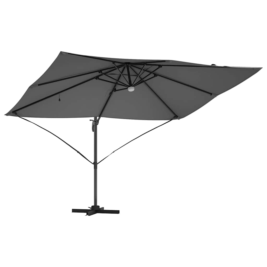 Sonnenschirm Sand 351 x 250 x 253 cm Polyester und Aluminium