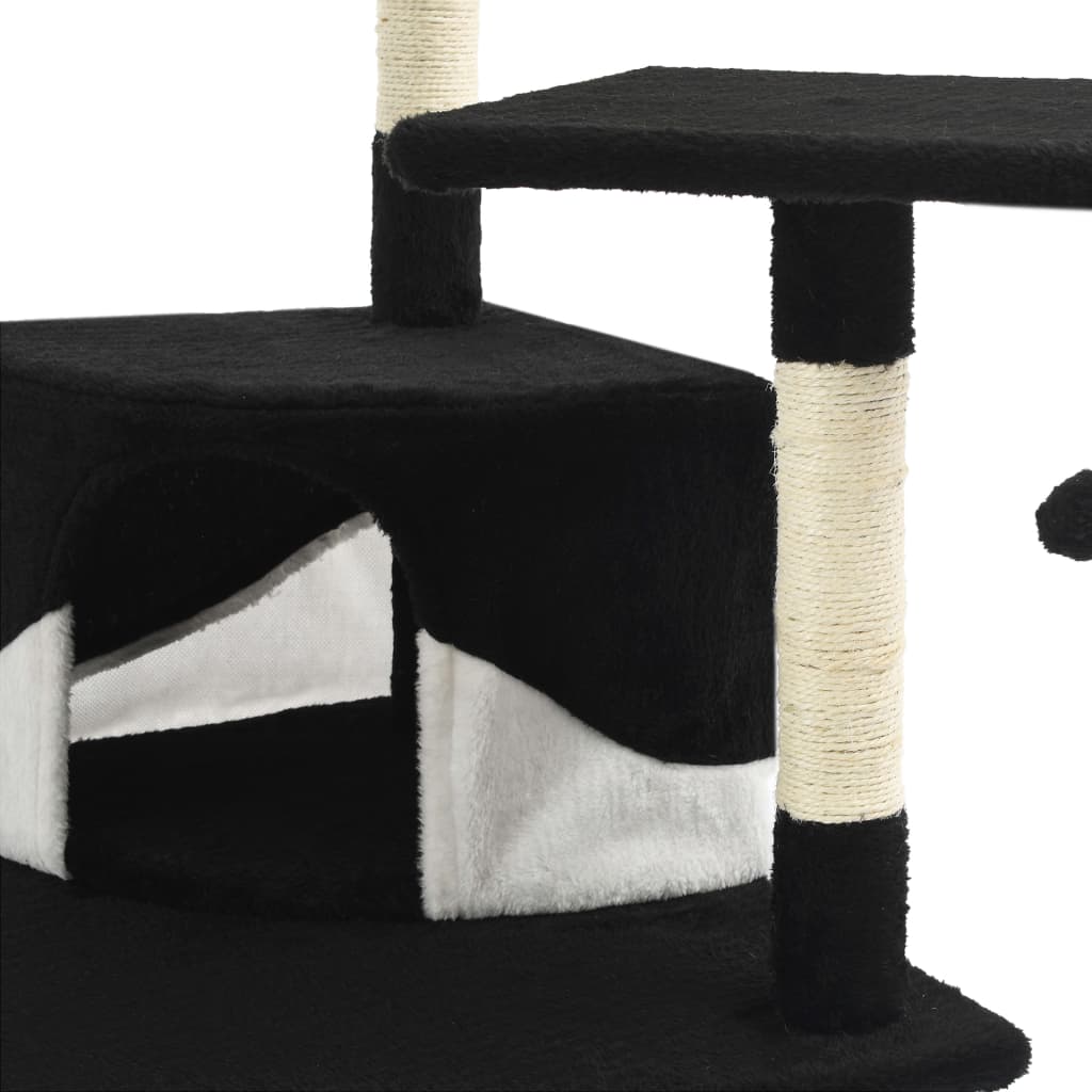 Katzen-Kratzbaum Sisal 203 cm Beige und Weiß