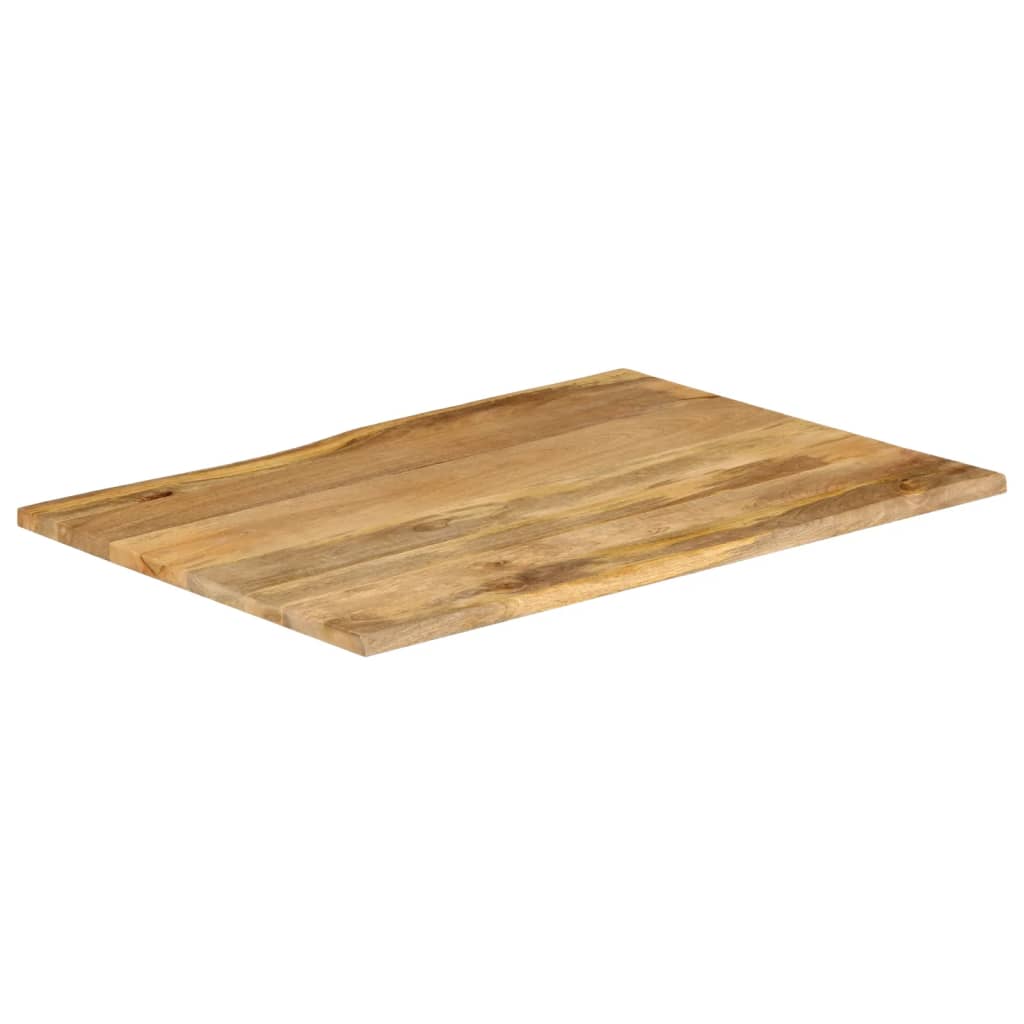 Tischplatte 40x40x2,5 cm Rechteckig Massivholz Akazie Baumkante