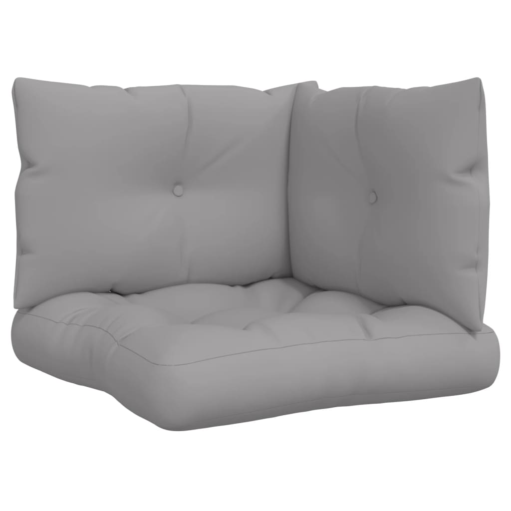 Palettenkissen Taupe 60x61,5x10 cm Stoff