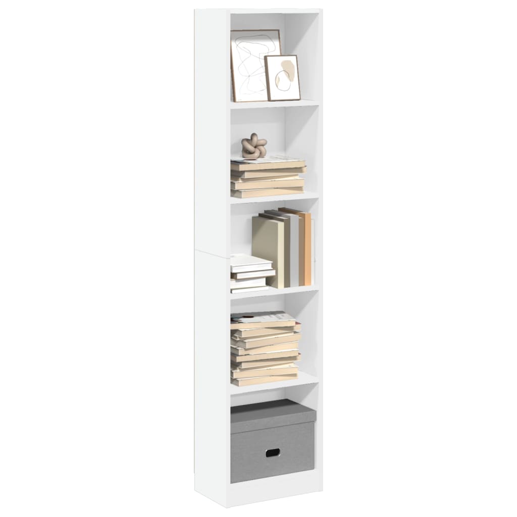 Bücherregal Weiß 40x24x75 cm Holzwerkstoff