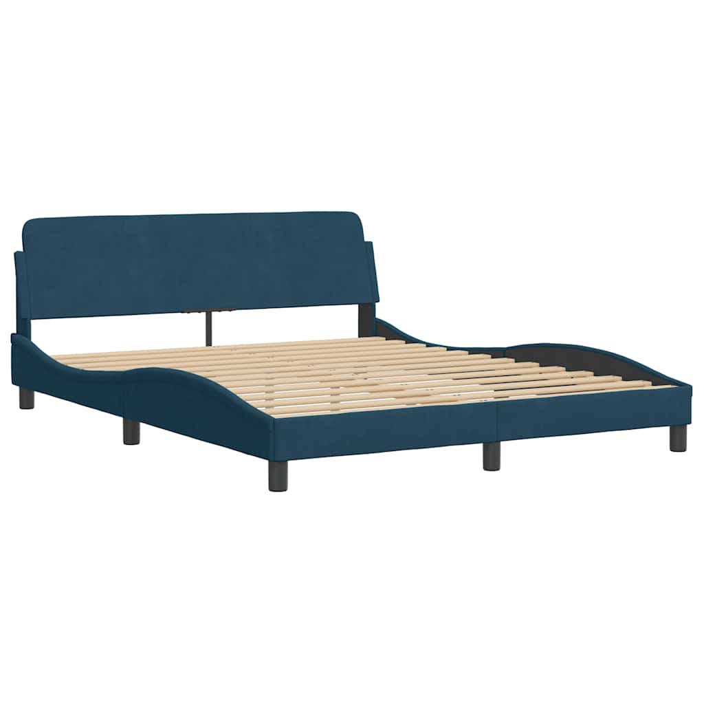 Bettgestell "Dover" Hellgrau 80x200 cm Samt