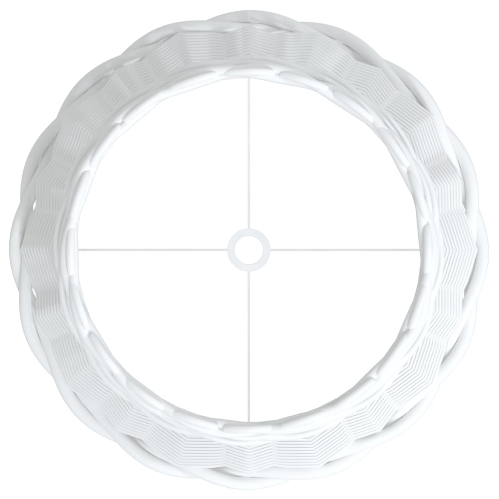 Lampenschirm Weiß Ø15x12 cm Korbweide