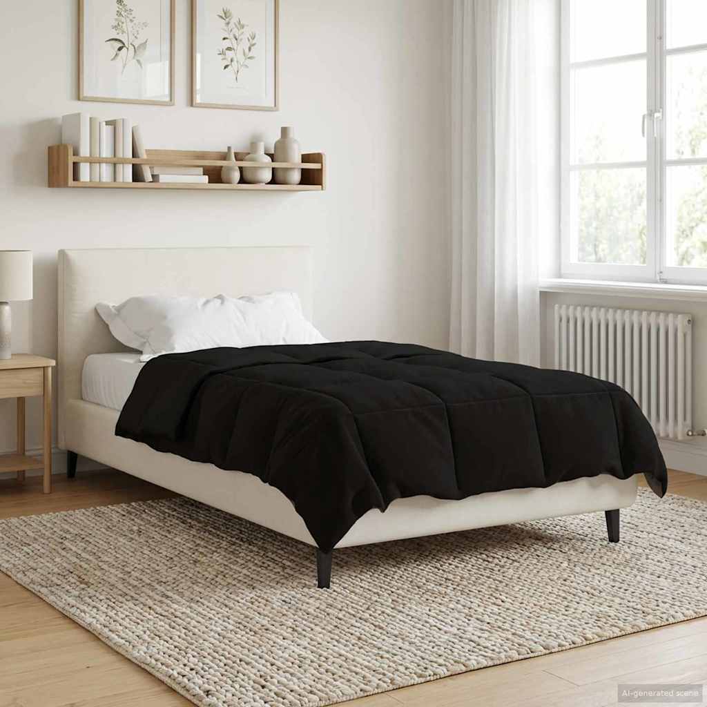Ganzjahresbettdecke Anthrazit 135 x 200 cm Mikrofaser