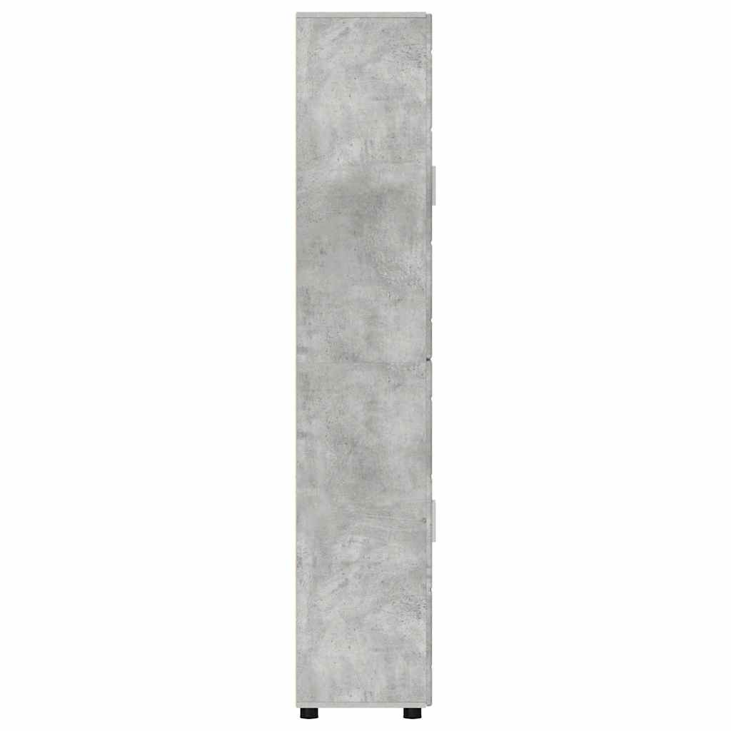 Highboard mit Regal FLORIN Weiß 60 x 35 x 182 cm Holzwerkstoff
