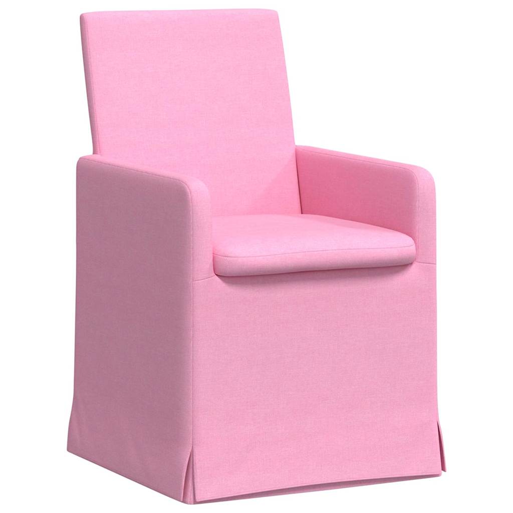 Esszimmerstühle 2 pcs Hellgrau 57 x 67 x 95 cm Stoff