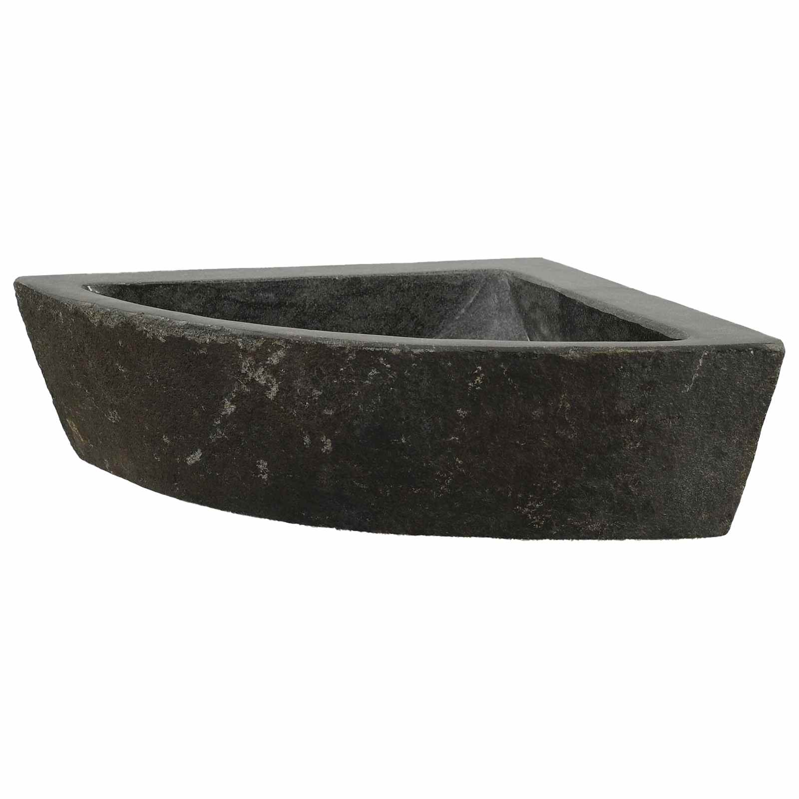 Waschbecken Grau (30-37) x (30-37) x 12 cm Flussstein