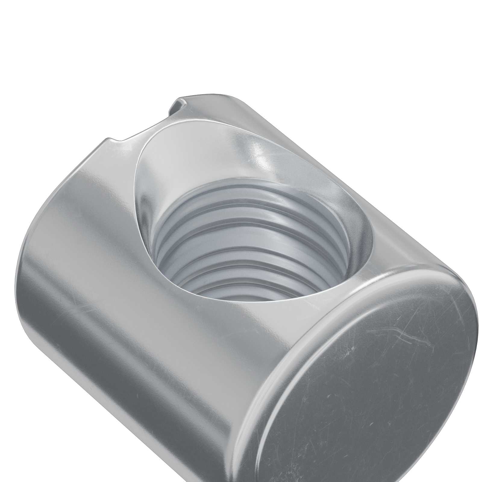Zylindermuttern 2 pcs Silber M6 x 13 mm Metall