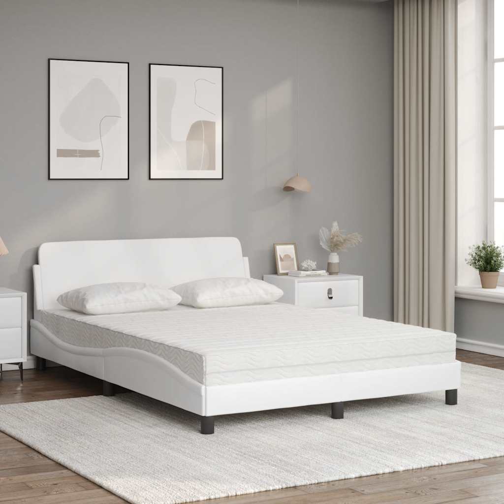 Bett mit Matratze "Dover" Schwarz 80x200 cm Kunstleder