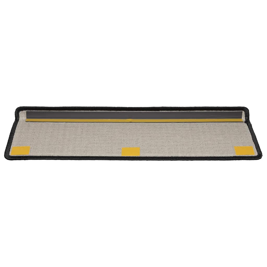 Stufenmatten 15 Stk. 65x21x4 cm Grau Rechteckiger Rand