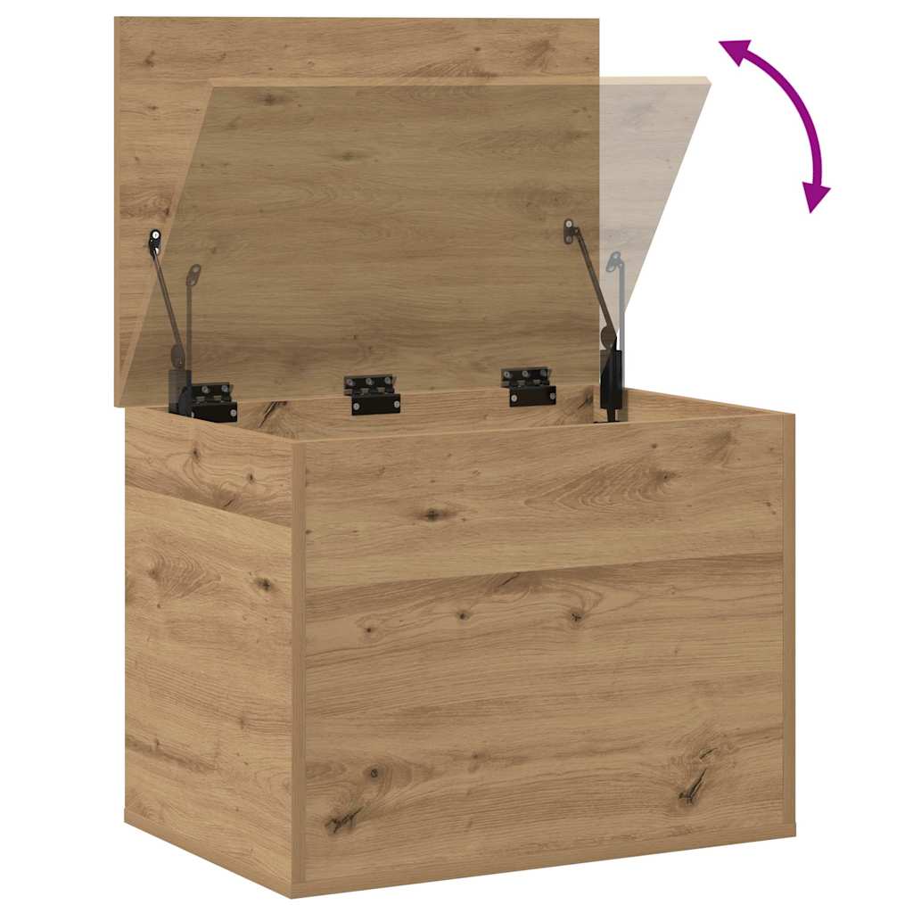 Aufbewahrungstruhe Weiß 84x42x46 cm Holzwerkstoff