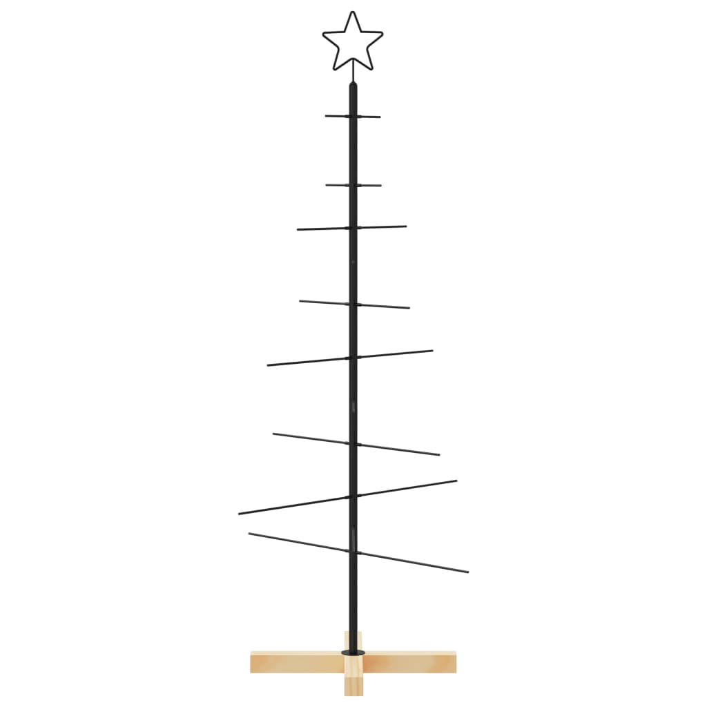 Metall Weihnachtsbaum Schwarz 59,5 cm Pulverbeschichteter Stahl