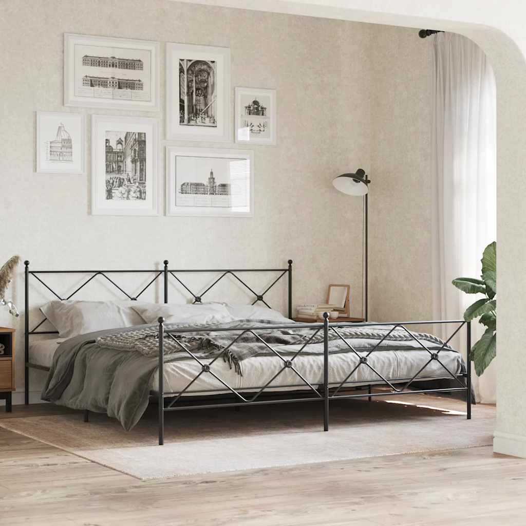 Ersatz-Kopfteil Metall Schwarz 75 cm