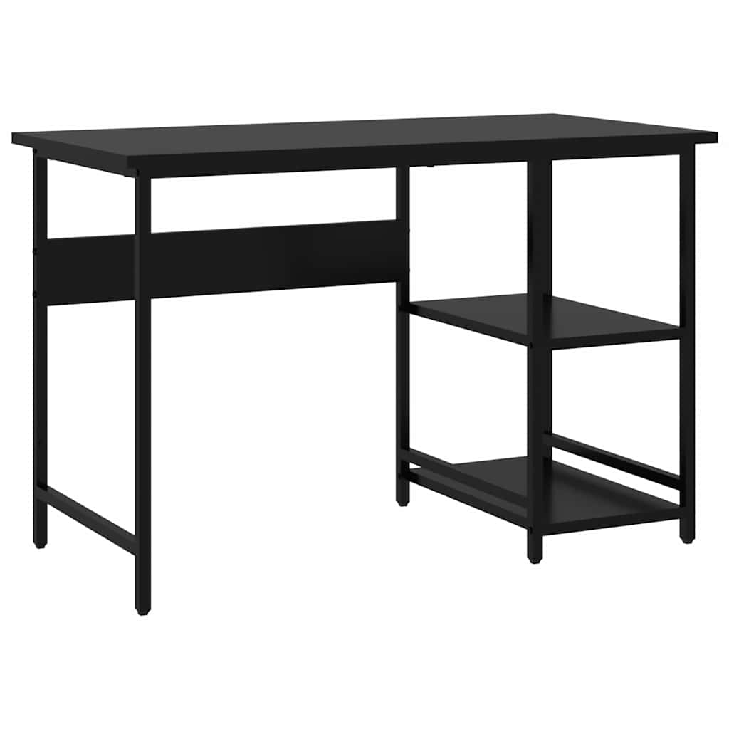 Computertisch Weiß 105x50x72 cm MDF und Metall