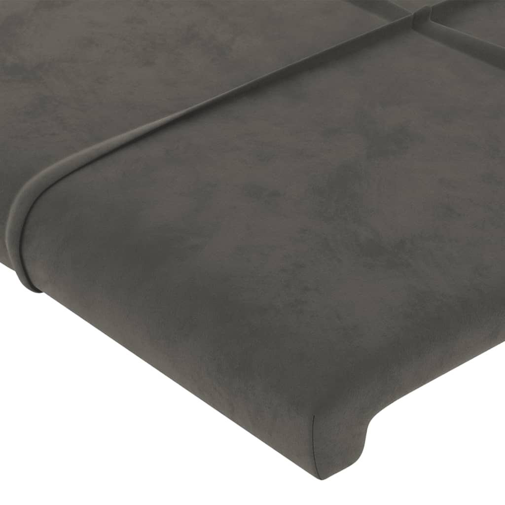 Kopfteil mit Ohren Dunkelblau 93x23x78/88 cm Samt