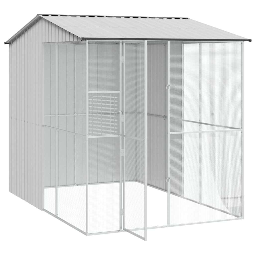 Vogelkäfig Anthrazit 215 x 110 x 247 cm Verzinkter Stahl