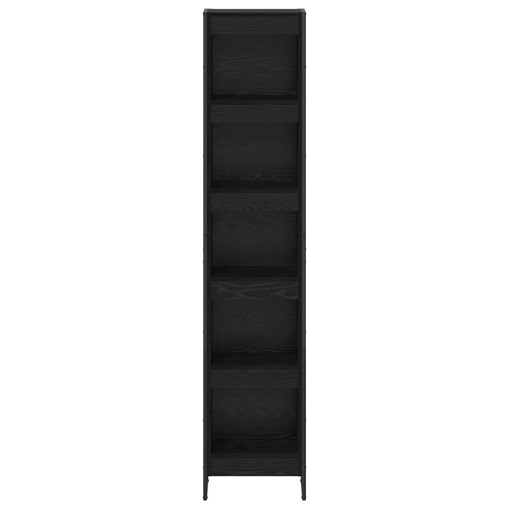 Bücherregal 2 pcs Schwarz Eichen-Optik 60 x 30 x 189,5 cm