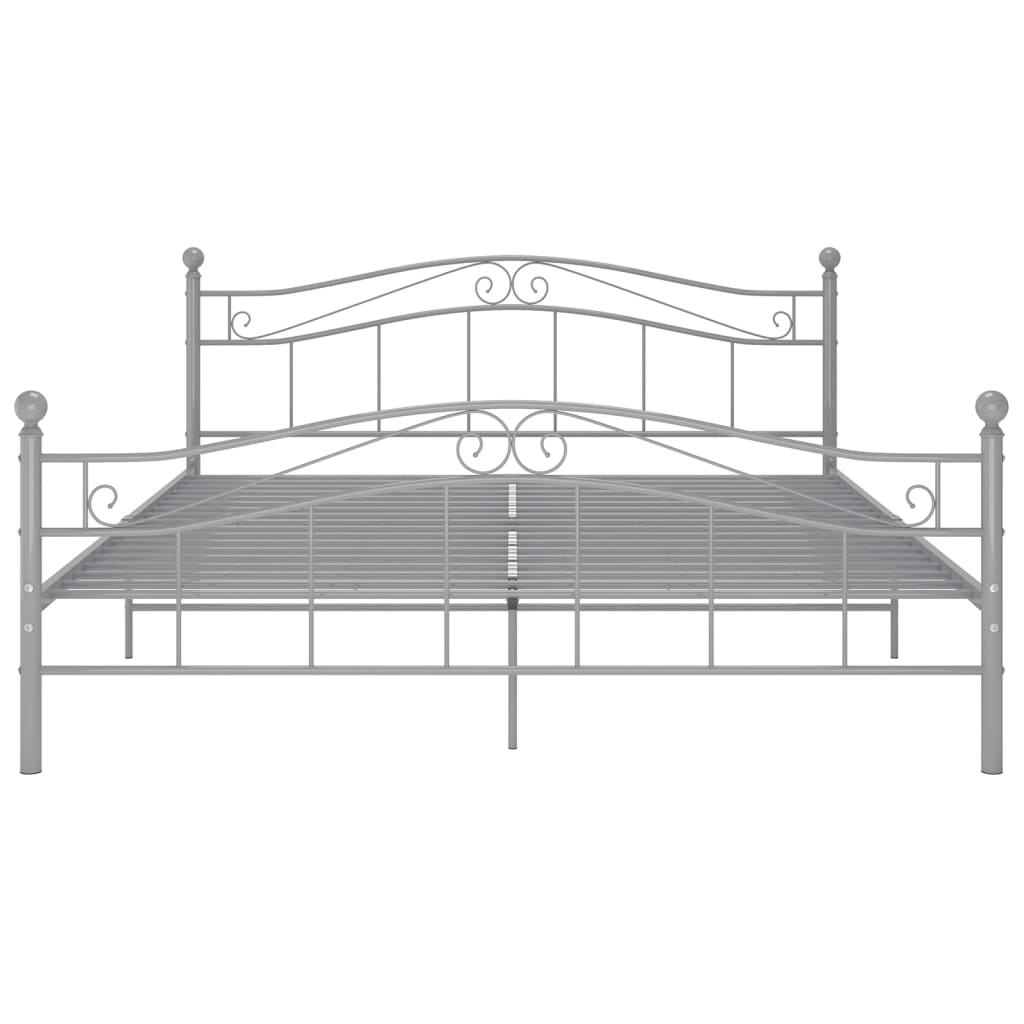 Bett Weiß Metall 120x200 cm