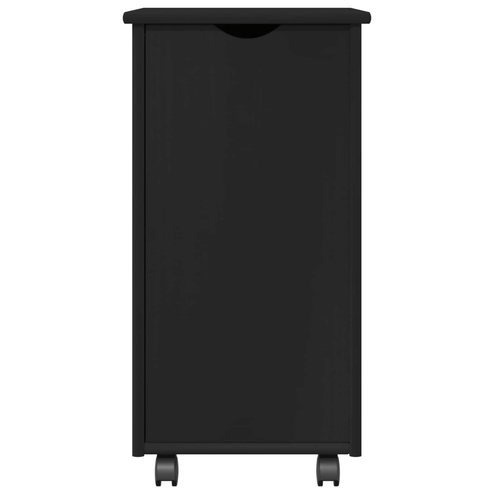 Rollschrank Honigbraun 34 x 39 x 65,5 cm Massivholz Kiefer
