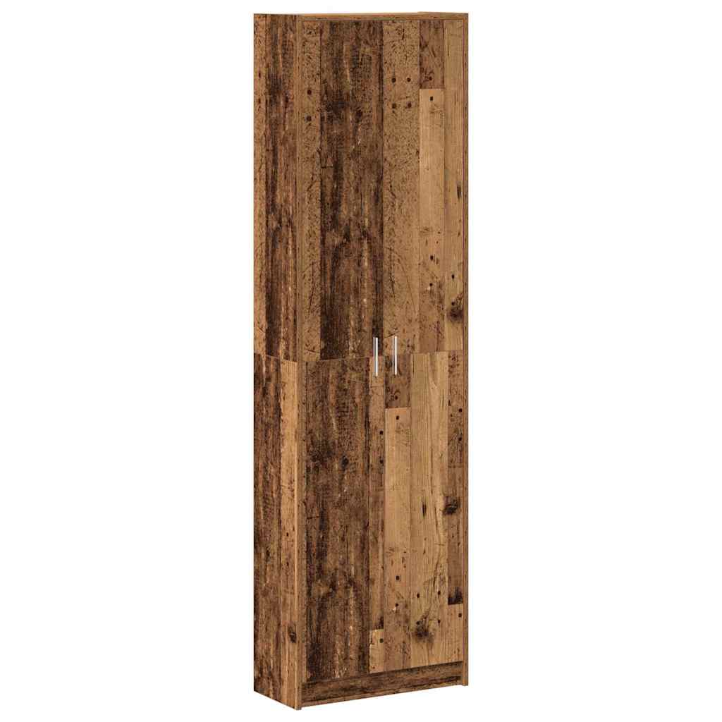Kleiderschrank mit Regal Schwarz Eichen-Optik 55 x 25 x 189 cm