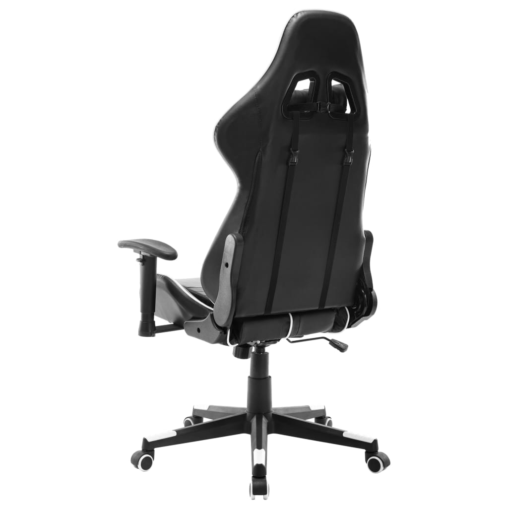 Gaming-Stuhl Schwarz und Blau Kunstleder