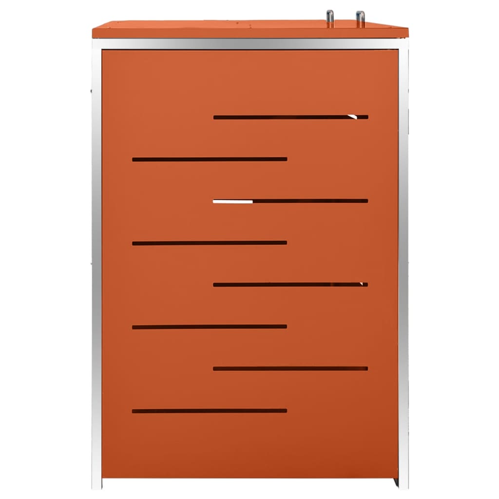 Mülltonnenbox für 3 Tonnen 207x77,5x112,5 cm Edelstahl