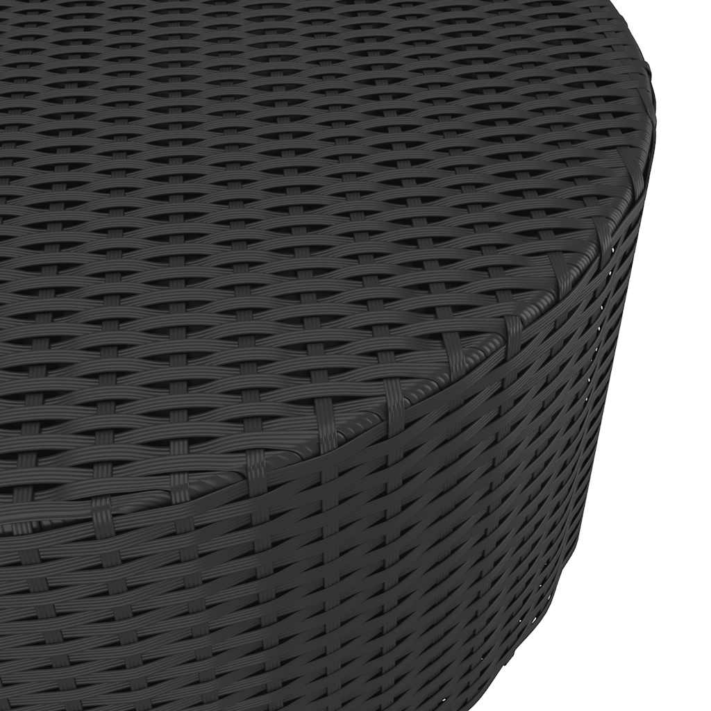 Couchtisch für draußen Grau Ø 68 x 30 cm Poly-Rattan