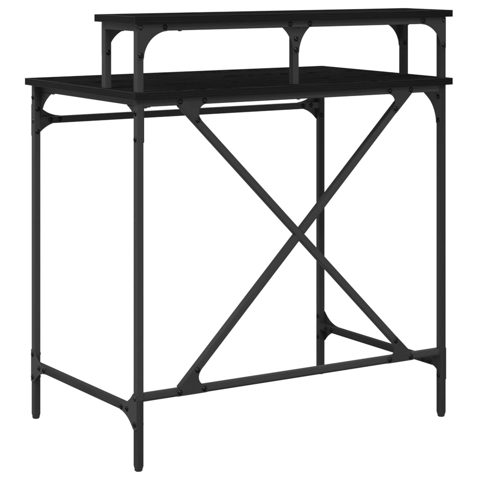 Schreibtisch Sonoma-Eiche 100x50x90 cm Holzwerkstoff und Eisen