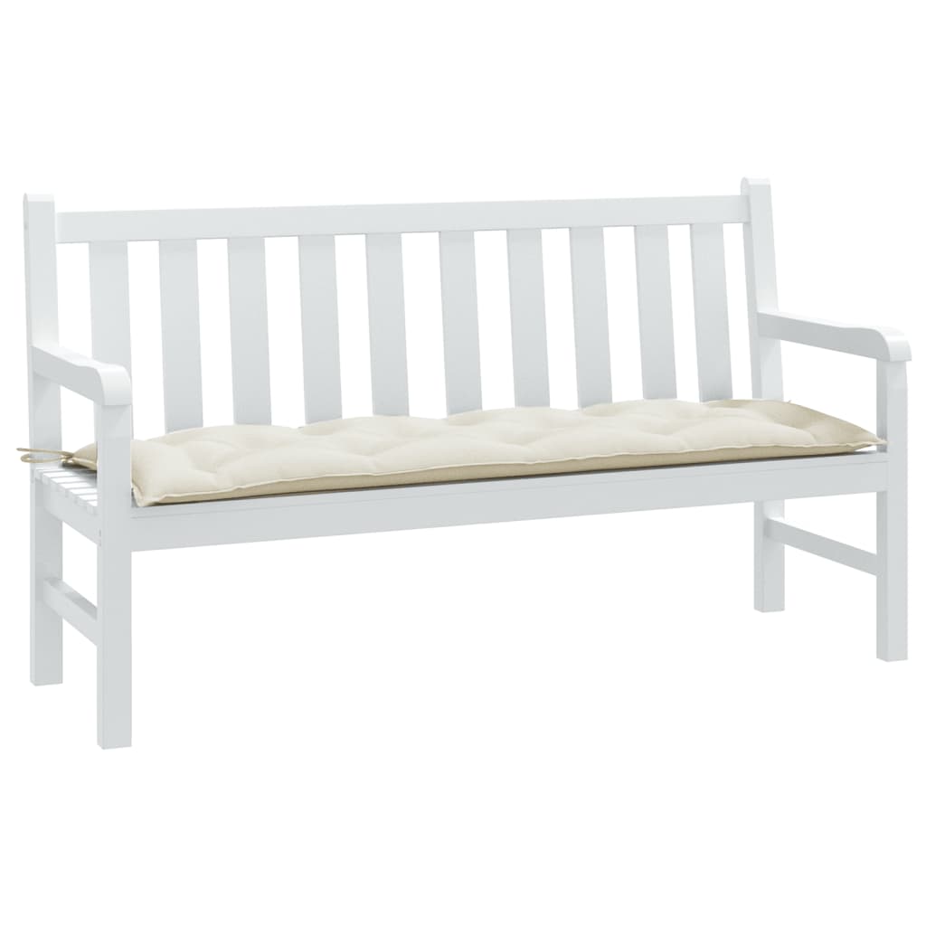 Gartenbank-Auflage Melange Anthrazit 100x50x7 cm Stoff
