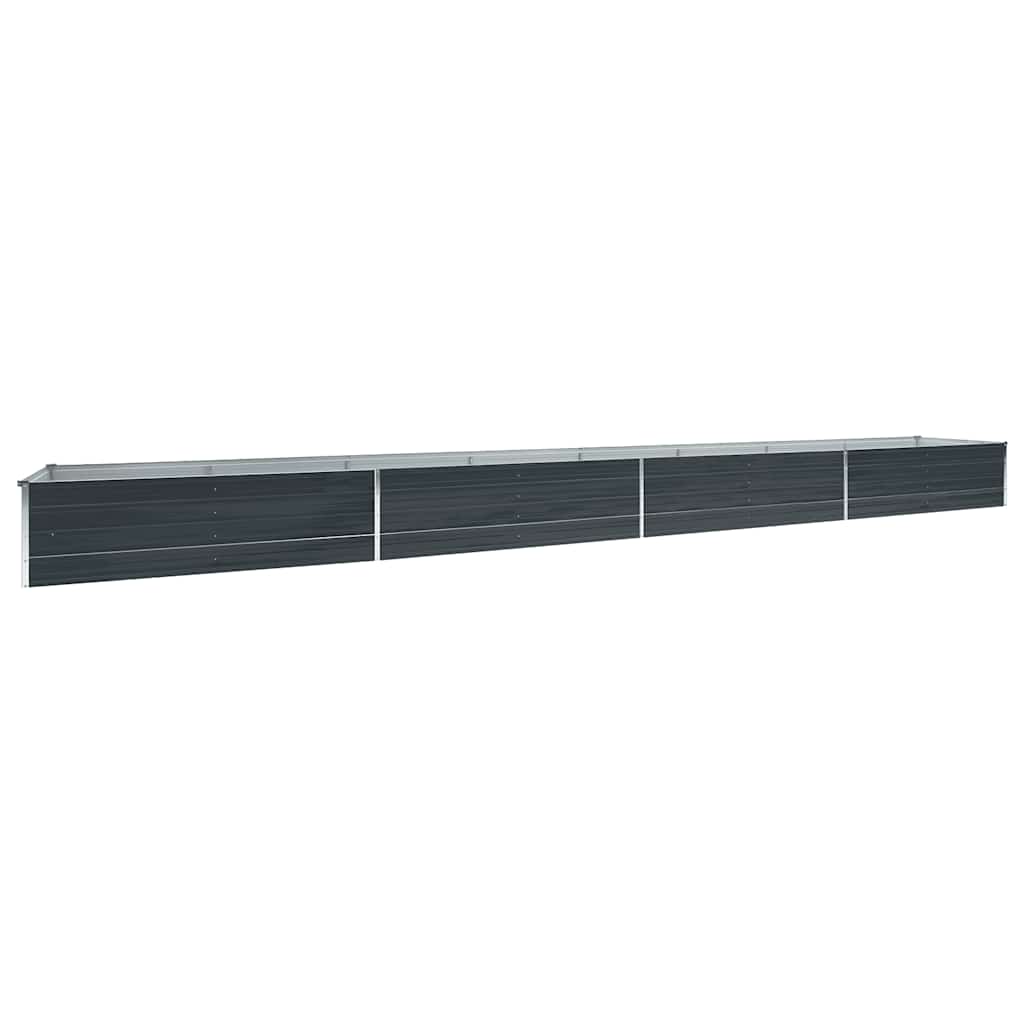 Hochbeet Anthrazit 160 x 80 x 77 cm Verzinkter Stahl
