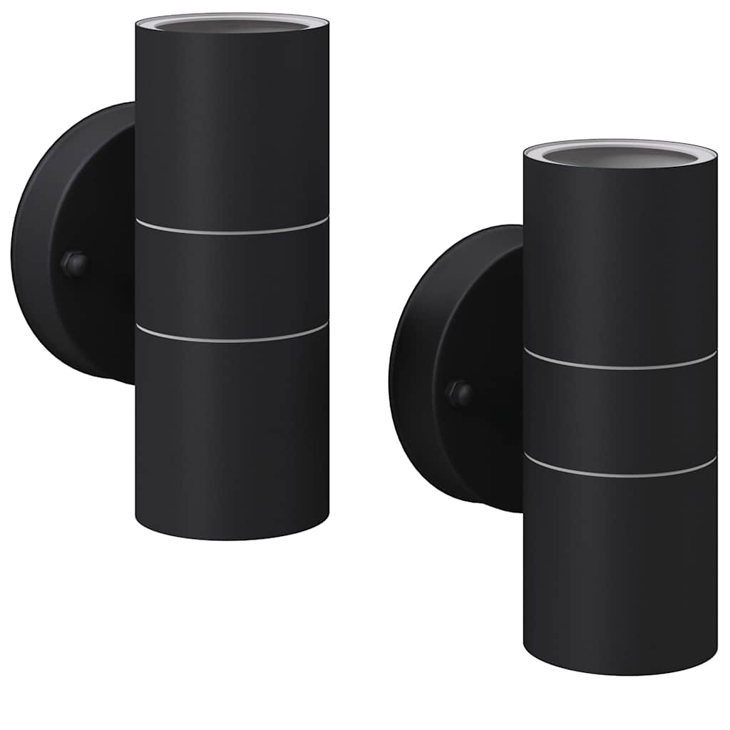 Outdoor LED-Wandleuchten 2 Stk. Edelstahl Abwärtsstrahlend