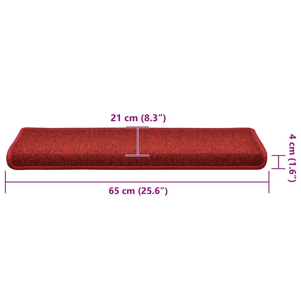 Stufenmatten 15 Stk. 65x21x4 cm Anthrazit Rechteckiger Rand