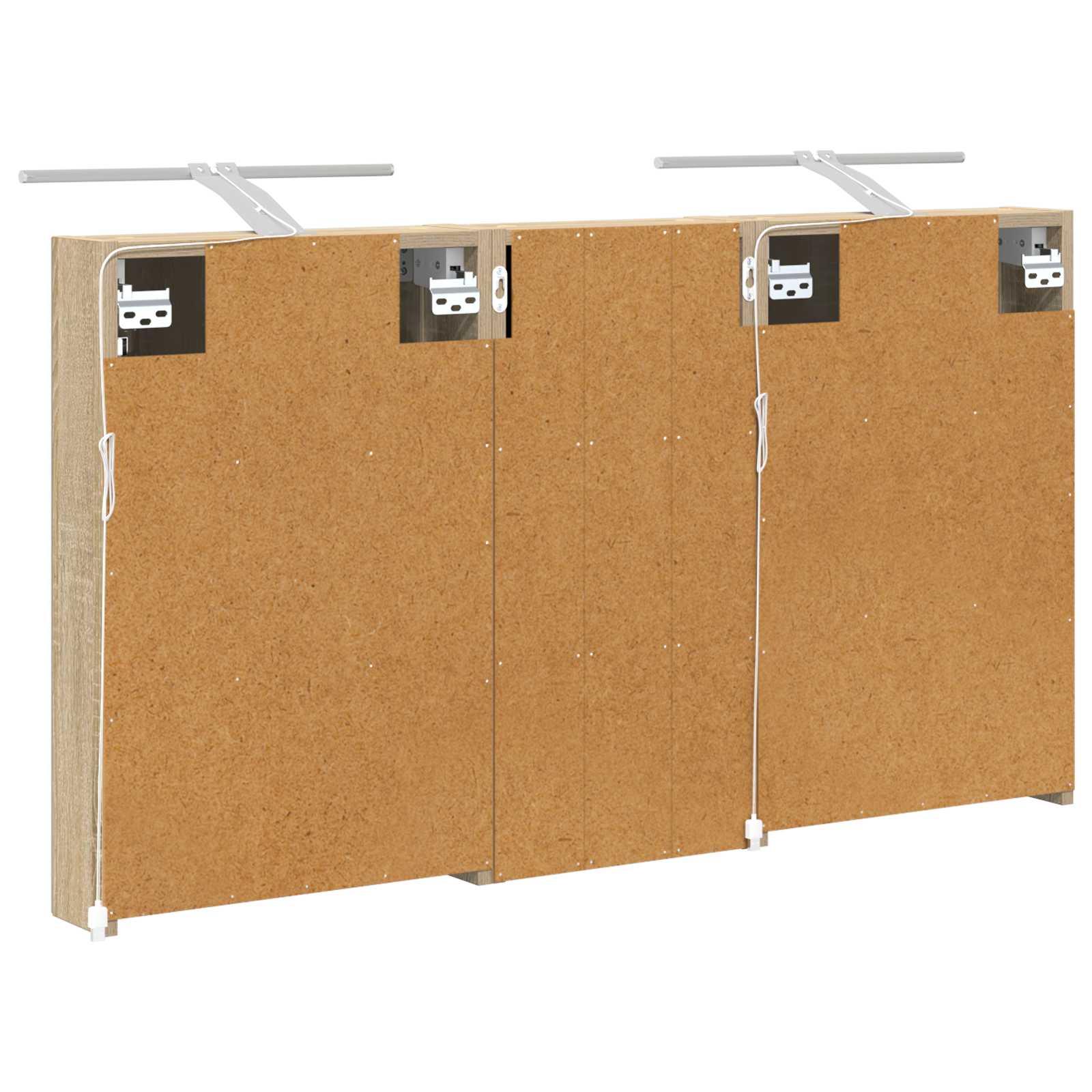 Badezimmerschrank-Set 3 pcs 80 x 10,5 x 50 cm Holzwerkstoff