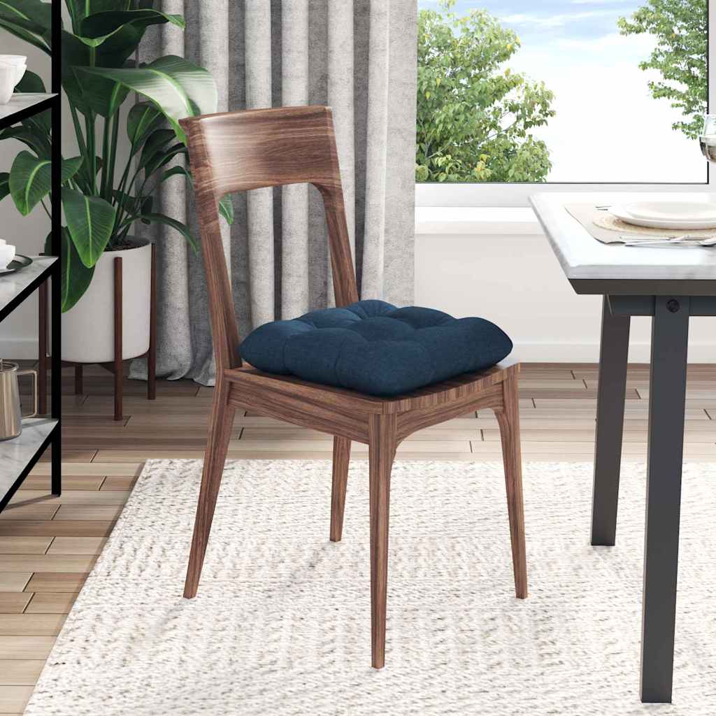 Sitzkissen 4 pcs Hellgrau 40 x 40 x 12 cm Stoff
